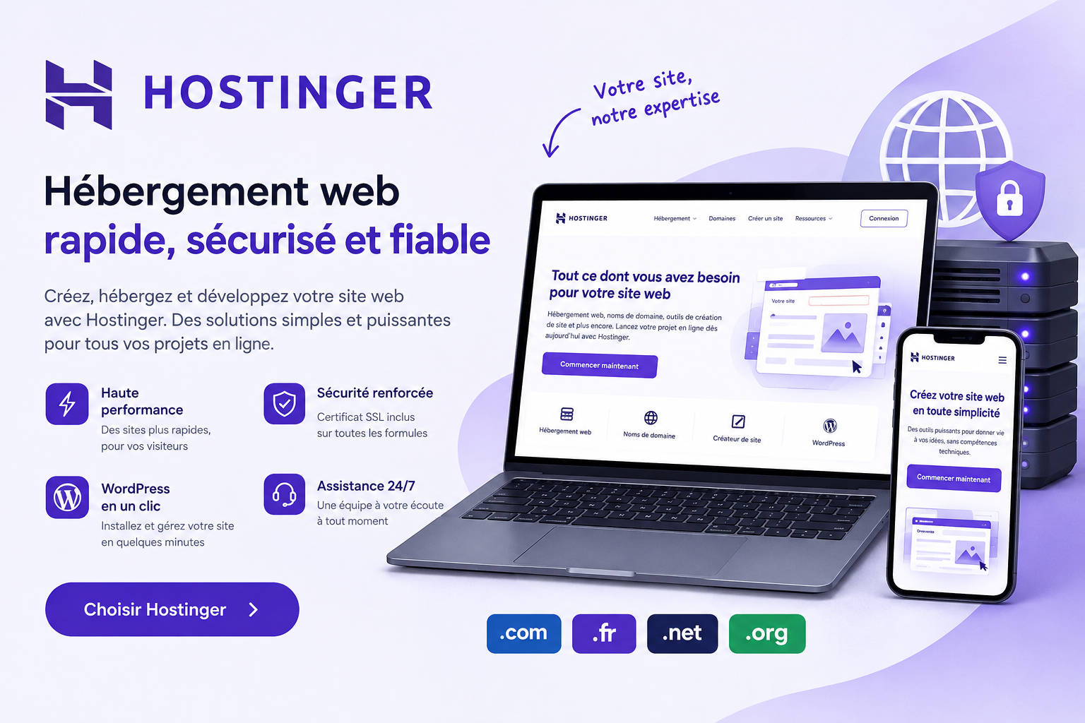 Hébergement web Hostinger : prix, avis, avantages et guide complet
